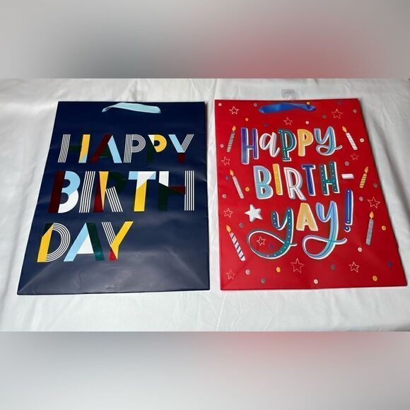 🔥❤️🔥 8 NEW! Happy Birth ‘Yay’ & More Bags All Occasions Sizes Shapes Styles M… - Picture 2 of 4